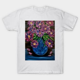 A beautiful bouquet flowers in a glass vase T-Shirt